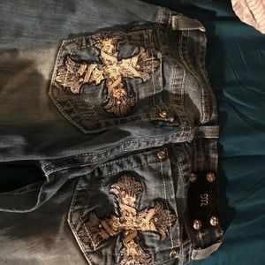 Miss me jeans and hollister jeans